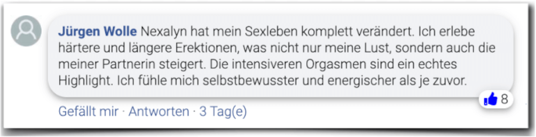 Nexalyn Bewertung Erfahrungsberichte Facebook