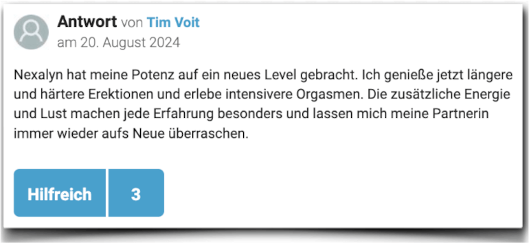 Nexalyn Erfahrungen Erfahrungsbericht Erectax Kapseln GuteFrage